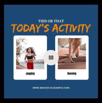 Fitness graphic — today's activity this or that