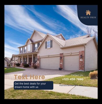 Real estate graphic — property listing template