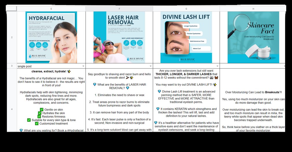 Caption writing samples for skincare and beauty social posts