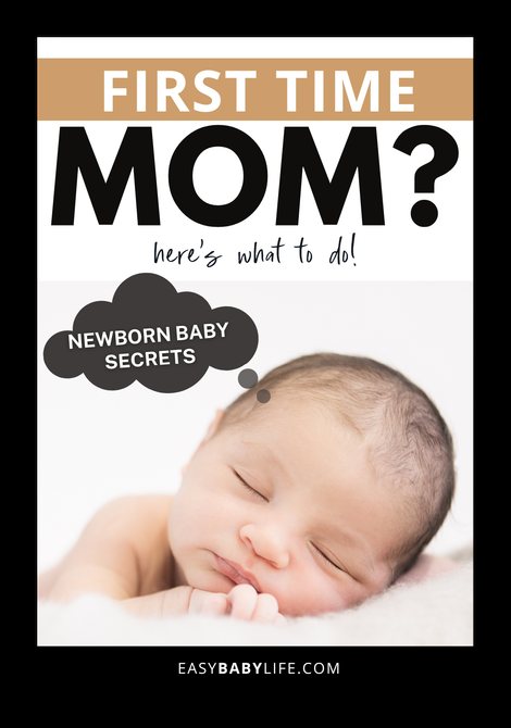 Pinterest pin design — first time mom tips